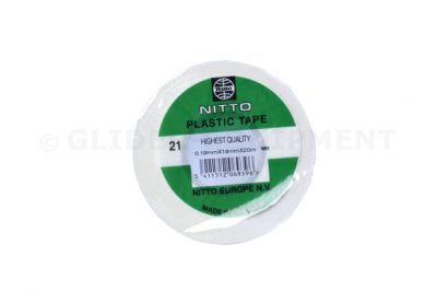 Nitto tape 19mm ROLLS,  PVC tape 21 - 19MMx20M-WH